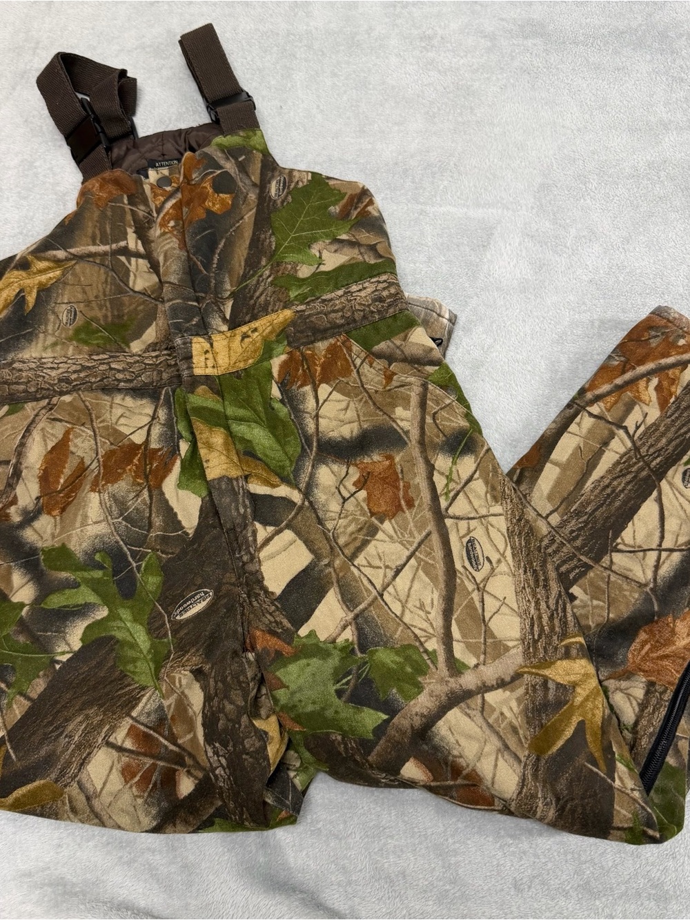 Redhead Realtree Youth Boys Large Camo Insulated Bib Overalls Hunting